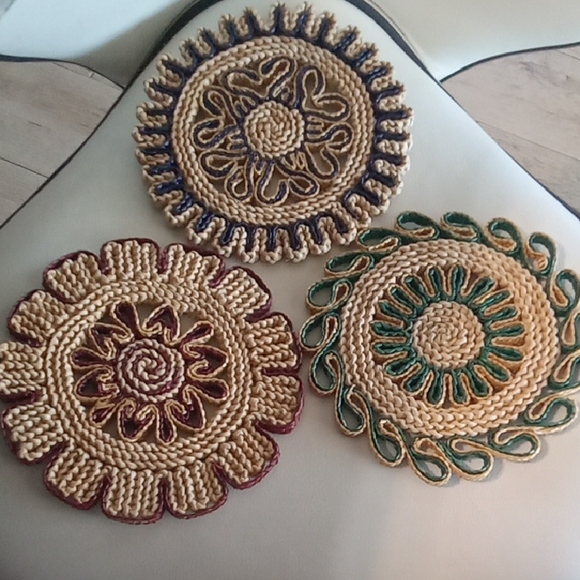 Handmade Other - Artisan Crochet Pot Coaster Trio